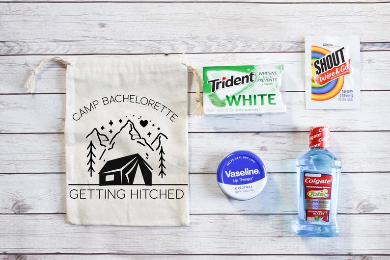 Camp Bachelorette Bachelorette Party Favors Camp Bachelorette Party Getting Hitched Getting Lit Glamping Bachelorette Kit Wild and Free image 4