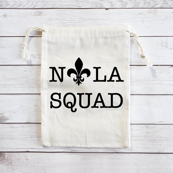 Nola Squad Hangover Kit / Bachelorette Party Gifts / New Orleans Hangover Kit / Bridal Party / Survival Kit Bags / Nola Bachelorette