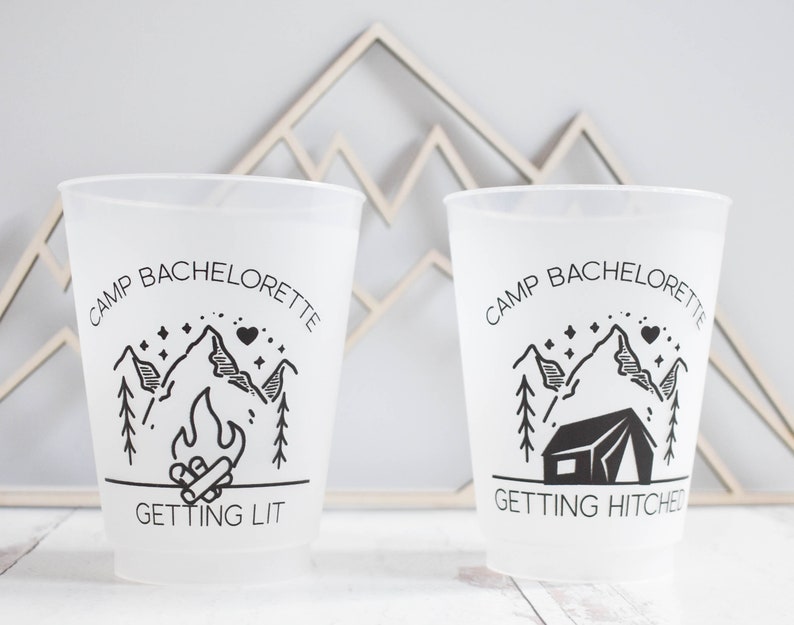 Camp Bachelorette Party Cups / Camp Bachelorette / Etsy