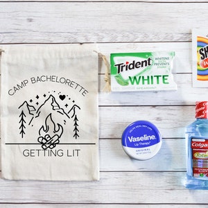 Camp Bachelorette Bachelorette Party Favors Camp Bachelorette Party Getting Hitched Getting Lit Glamping Bachelorette Kit Wild and Free image 3