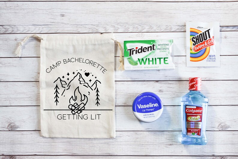 Camp Bachelorette Bachelorette Party Favors Camp Bachelorette Party Getting Hitched Getting Lit Glamping Bachelorette Kit Wild and Free image 3