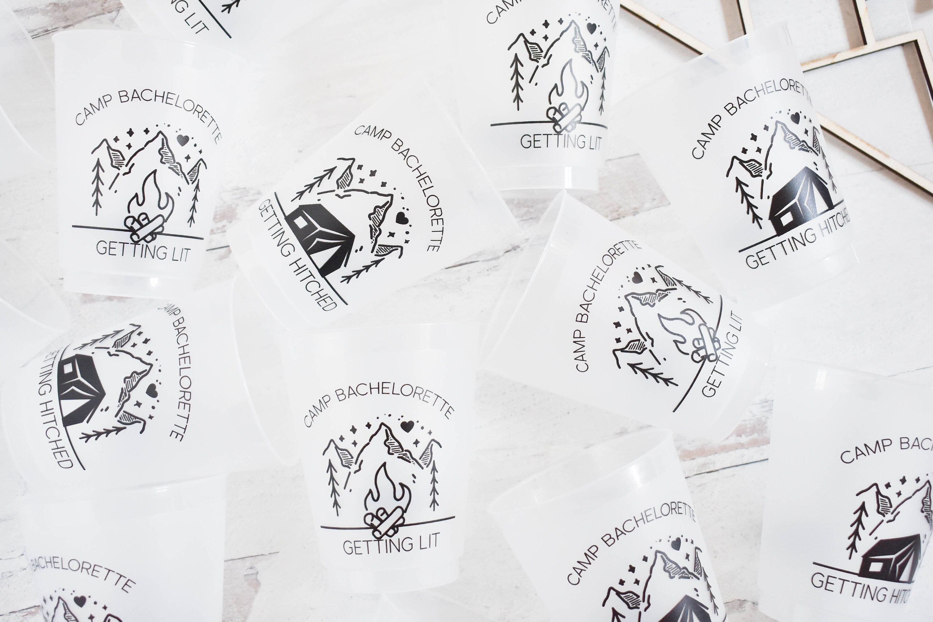 Camp Bachelorette Party Cups / Camp Bachelorette / Etsy