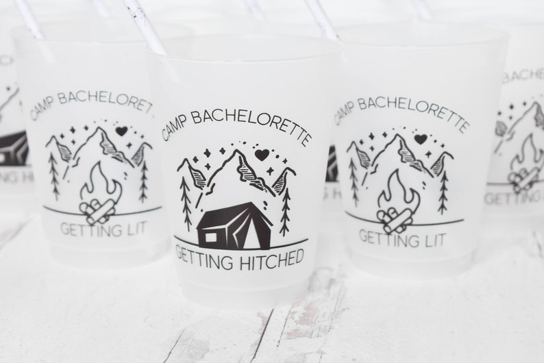 Camp Bachelorette Party Cups / Camp Bachelorette / Etsy