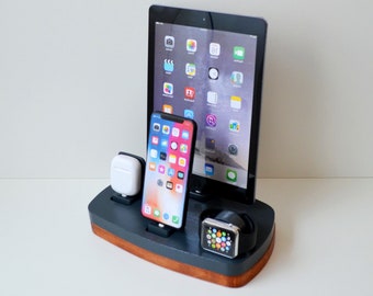Multi Device Charging Station Organizer Apple Watch Airpods iphone Docking Station iDOQQ QUATRO