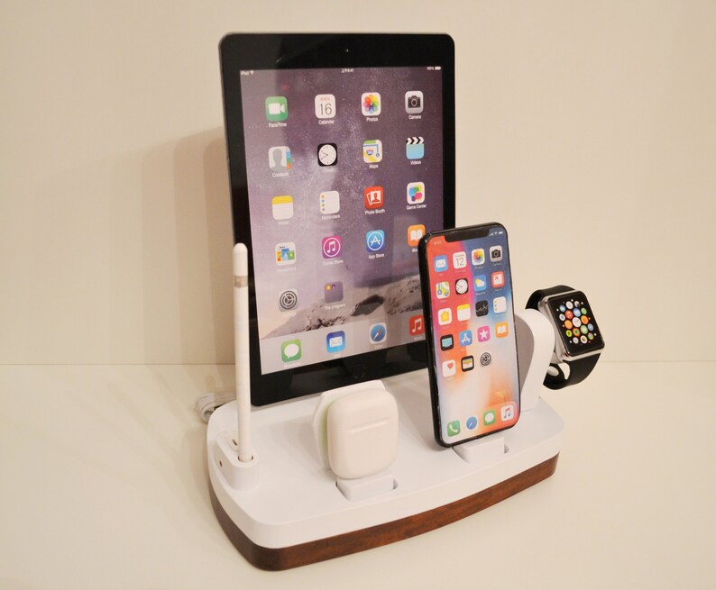 Charging station organizer for iphone ipad apple watch AirPods Etsy