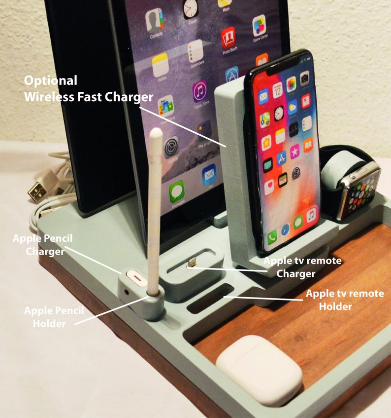 Idoqq Ultimate 6 Multi Device Charging Station Apple Docking Etsy