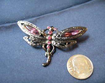 vintage dragonfly brooch