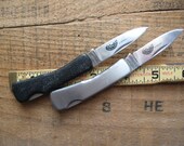 Parker Cut Co Eagle Brand Japan Chinchilla Lockback 2 knife lot 1 blade pocket knives