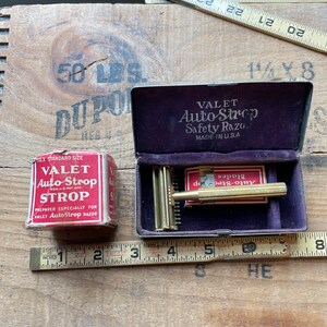Valet Safety Razor Valet Auto Strop Safety Razor, W/ Box, Blades and Strop - Etsy