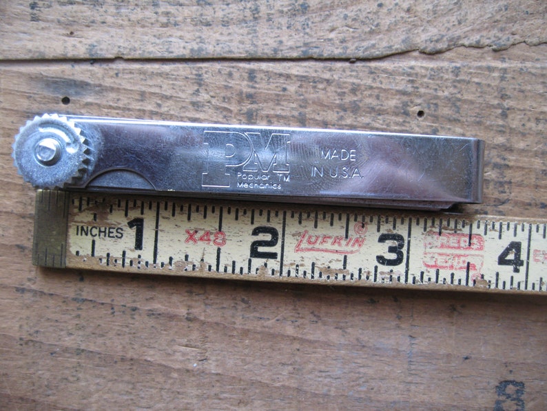 Vintage Feeler Gauge Popular Mechanics USA 26 Gauges Etsy