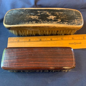 Vintage Natural bristle Clothes Brush lot