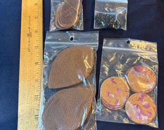 Vintage mixed lot of leather and suede