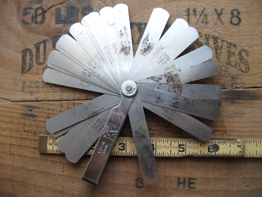Vintage Feeler Gauge Popular Mechanics USA 26 Gauges Etsy