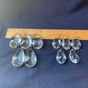 Vintage lot Glass chandelier Prisms Drop