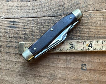 Imperial USA Frontier brand model 4433 Large stockman 3 blade pocket knife