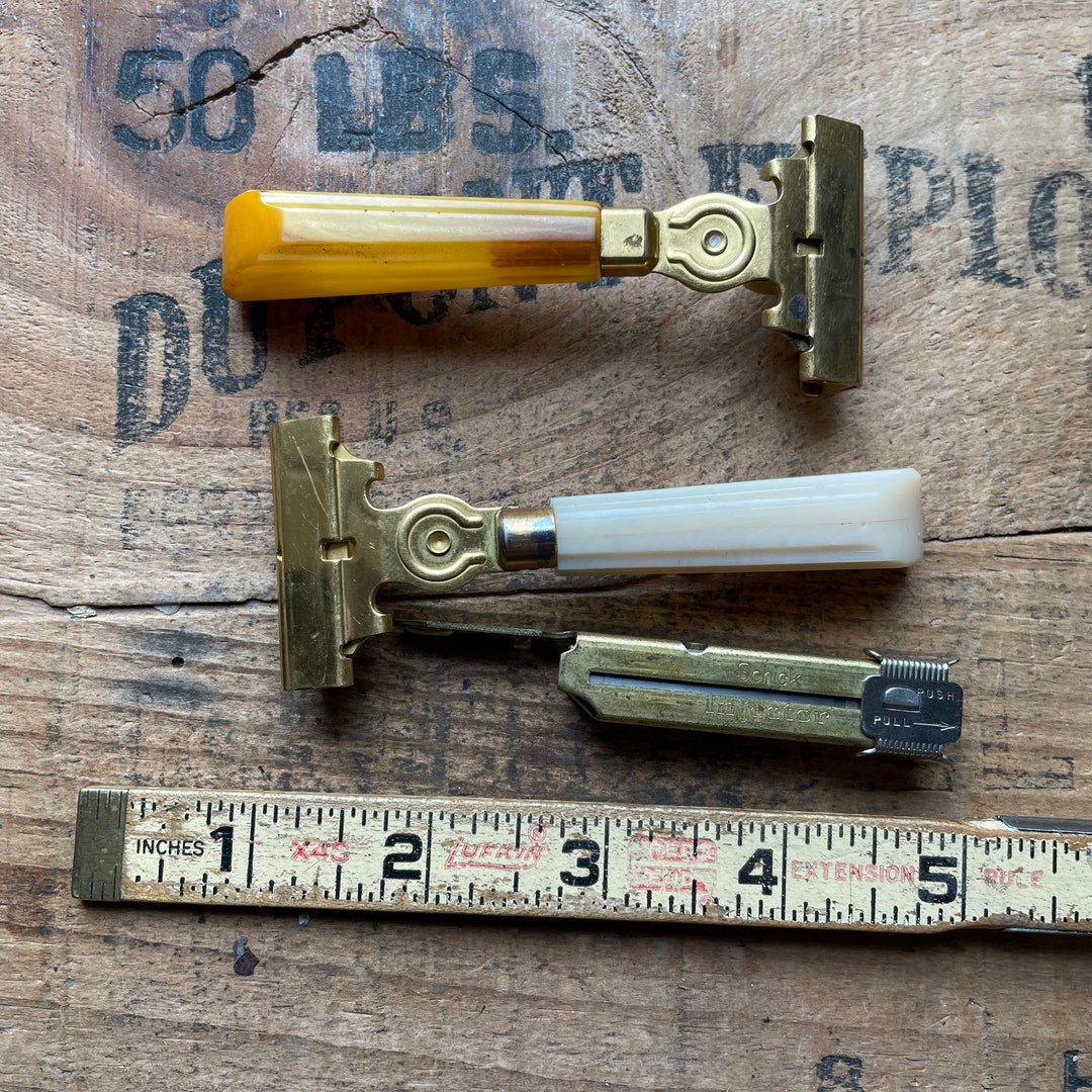 2 Schick Eversharp Razors Plus Blades Shaving Lot, Razors Lot, Injector ...