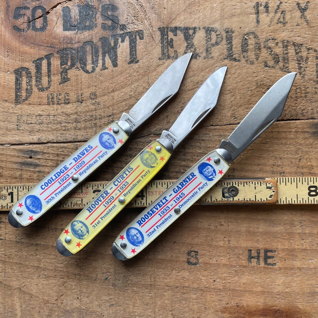 Vintage 3 Knife Lot Pocket Knives Novelty Cutlery Ireland Jack Knives
