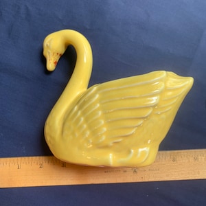 MCM Brush  USA Pottery Swan planter