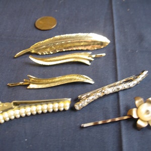 vintage Hair Clips Baretts lot hair Accessory lot image 1