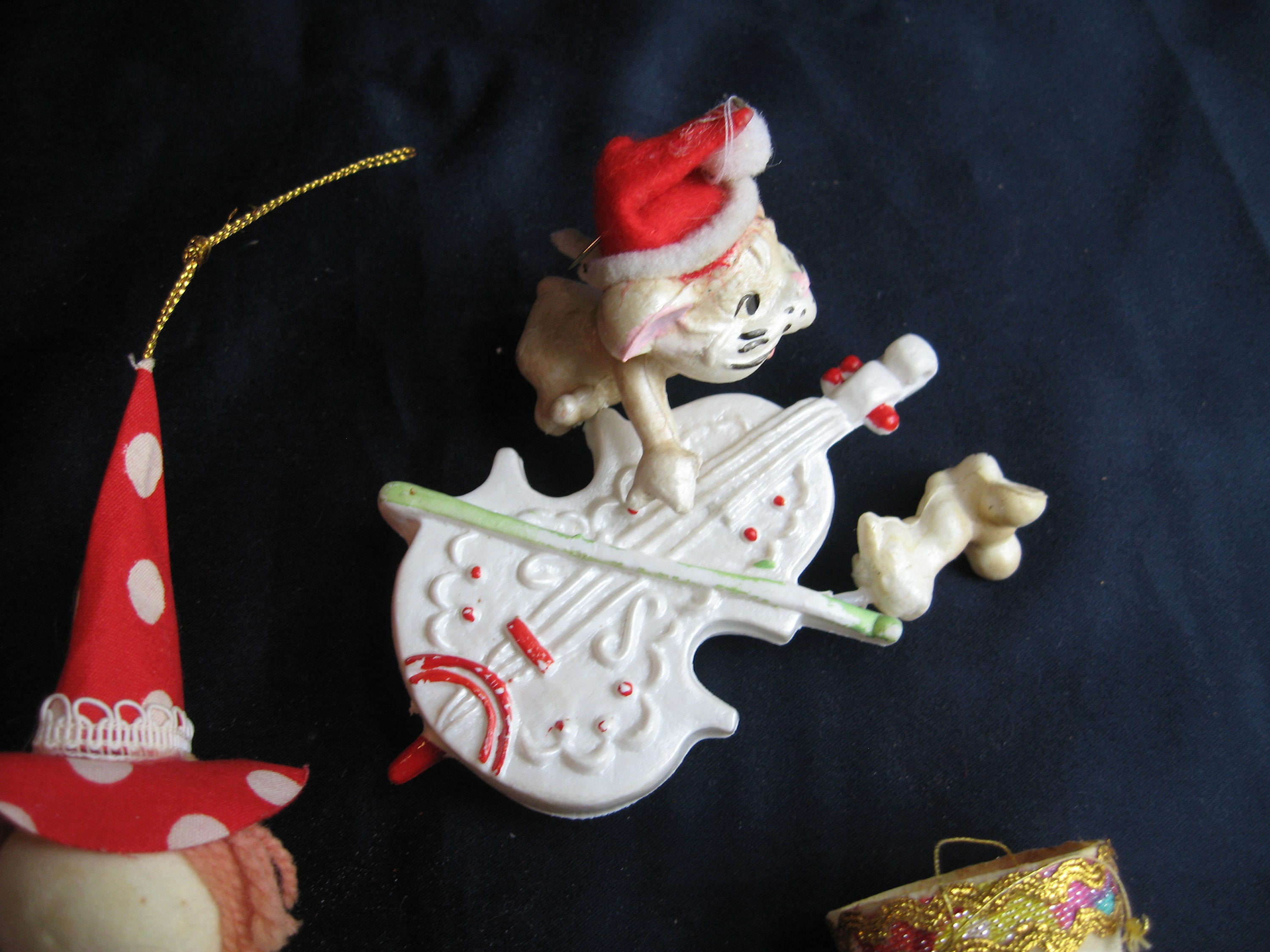 Vintage Japan christmas ornaments spun cotton Japanese Etsy