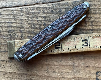 Bridge Cutlery Shapleigh HDW brand St Louis c1902-31 Pen knife 2 blade pocket knife