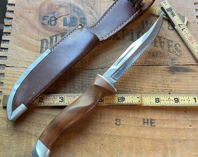 Vintage Cutco Model 1069 Hunting Camp Fixed Blade Knife W/ Sheath Etsy
