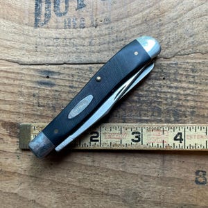 Camillus New York USA large trapper 2 blade  pocket knife