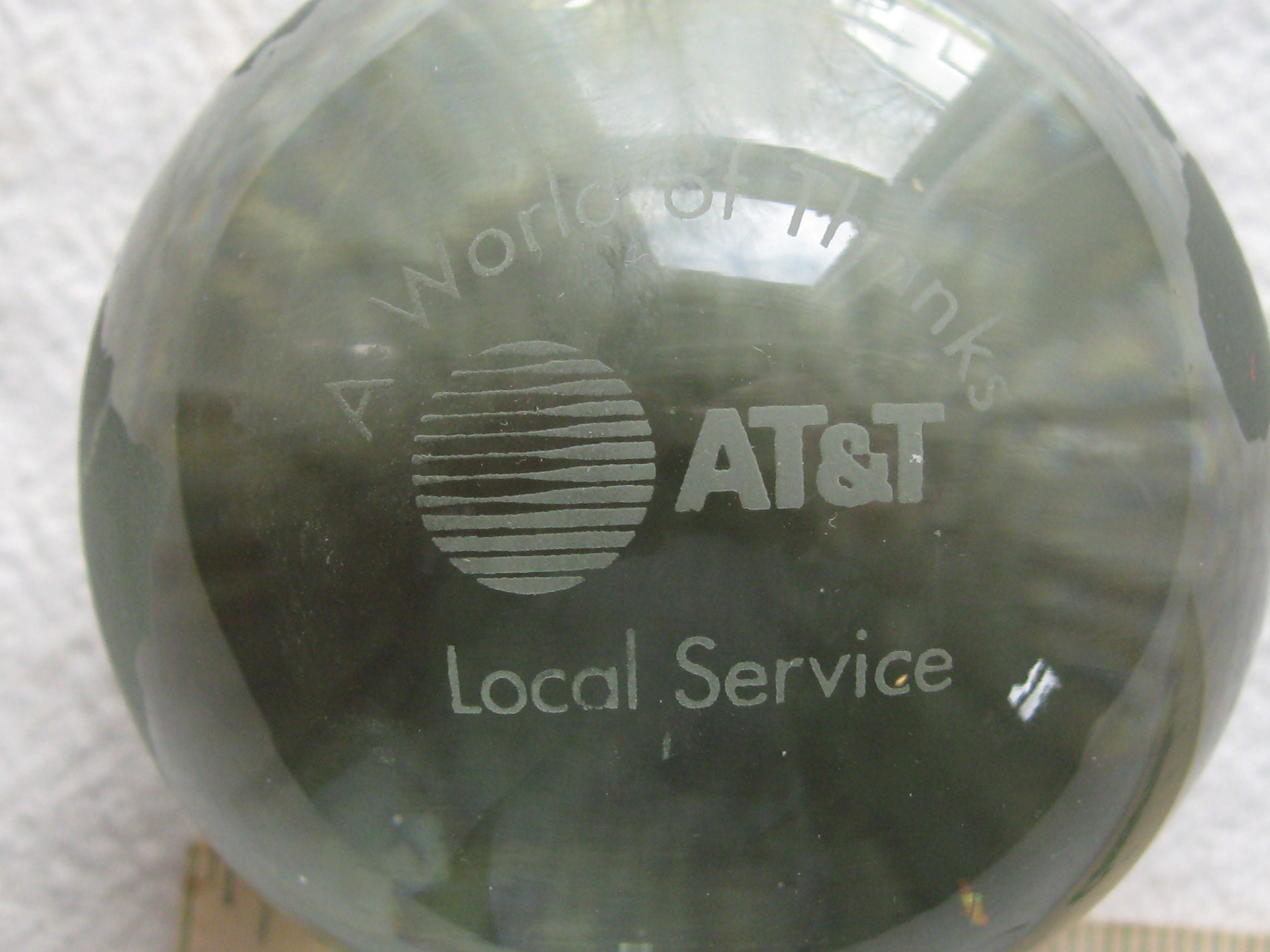 AT&T Globe Glass Paperweight - Etsy