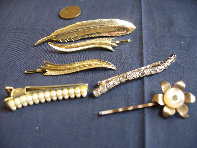 vintage Hair Clips Baretts lot hair Accessory lot image 8