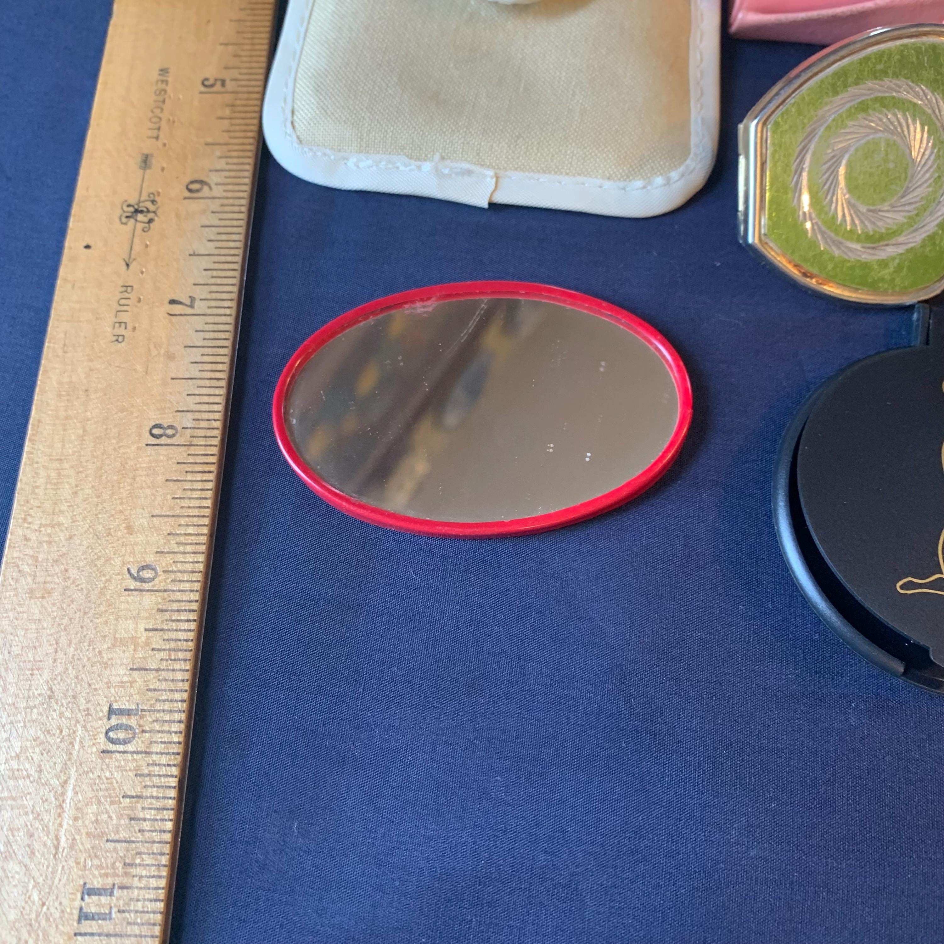 Vintage Retro Mirror Compacts Lipstick Caddie Lot - Etsy