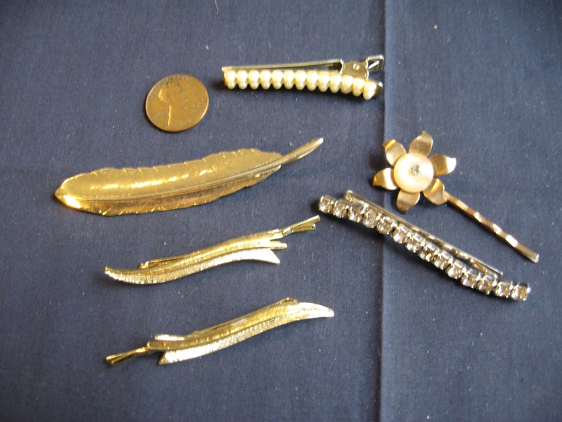 vintage Hair Clips Baretts lot hair Accessory lot image 4