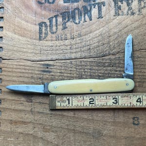 IXL George Wostenholm Sheffield Opposite end pen 2  blade pocket knife