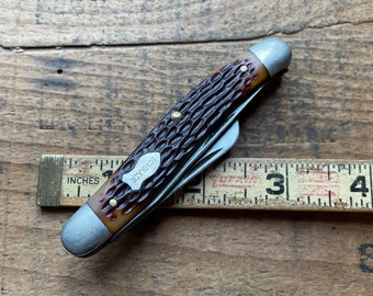Vintage Schrade NY USA model 893 Jack 2 blade pocket knife