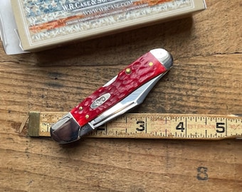 Case XX USA model 61749L CV Bone Copperlock 1 blade pocket knife w/ box