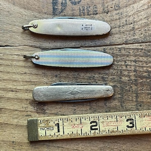 ミラー・ブラザーズ　アンティーク　マザーオブパール　2枚刃　イコールエンドナイフ Miller Bros Knife - Etsy