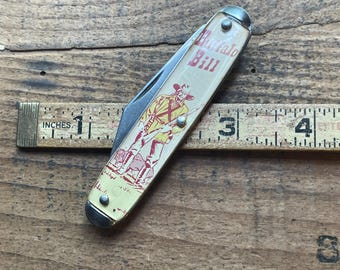 Vintage USA, Buffalo Bill 1 blade pocket knife