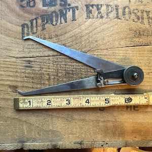 Vintage Inside-Outside Calipers 12&quot; capacity Coastbilt Draftsman Woodworking machinist tool