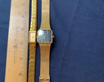 Vintage Seiko Quartz Watch – Octagon Gold-tone Dial - Etsy