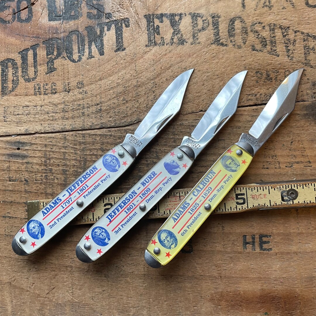 Vintage 3 Knife Lot Pocket Knives Novelty Cutlery Ireland Jack Knives