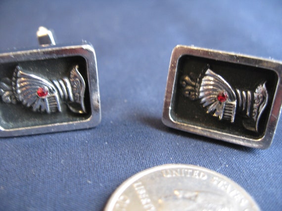 Skull Knight helmet cuff links - image 2