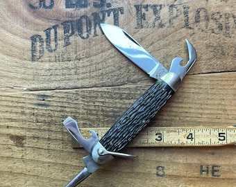 Pal Cutlery Co USA 1935-53 camp, scout, utility 4 blade pocket knife