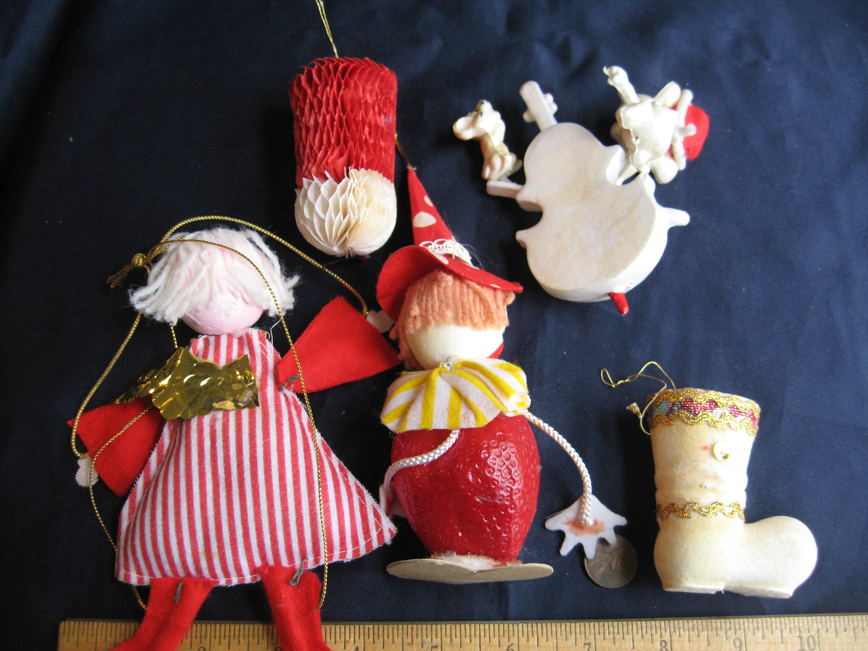 Vintage Japan christmas ornaments spun cotton Japanese Etsy