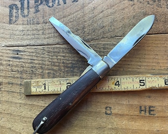 Camillus Cutlery Co NY USA TL29  WW2 Electricians Jack 2 blade pocket knife