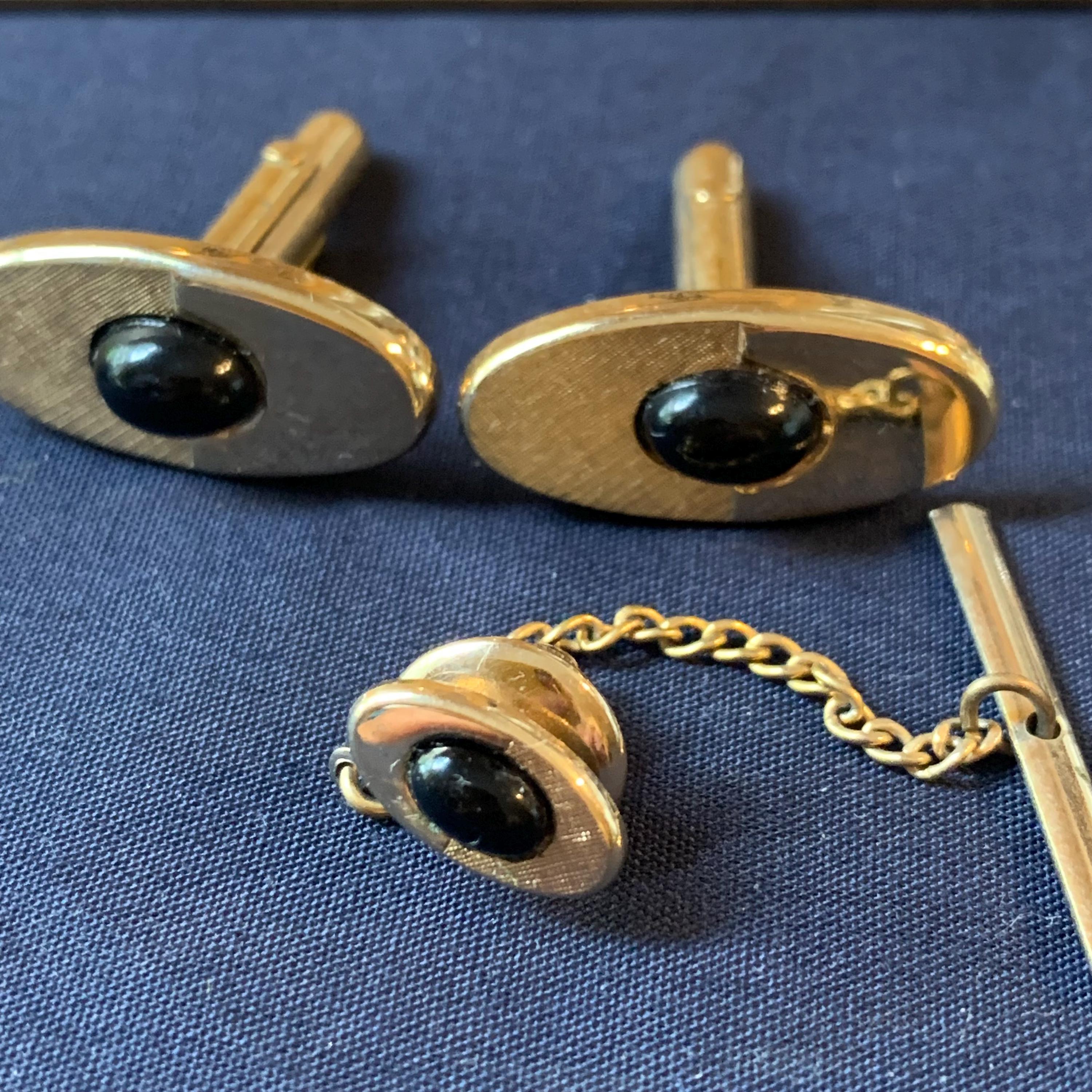 Vintage Cufflink Tie Bar Sets Lot - Etsy