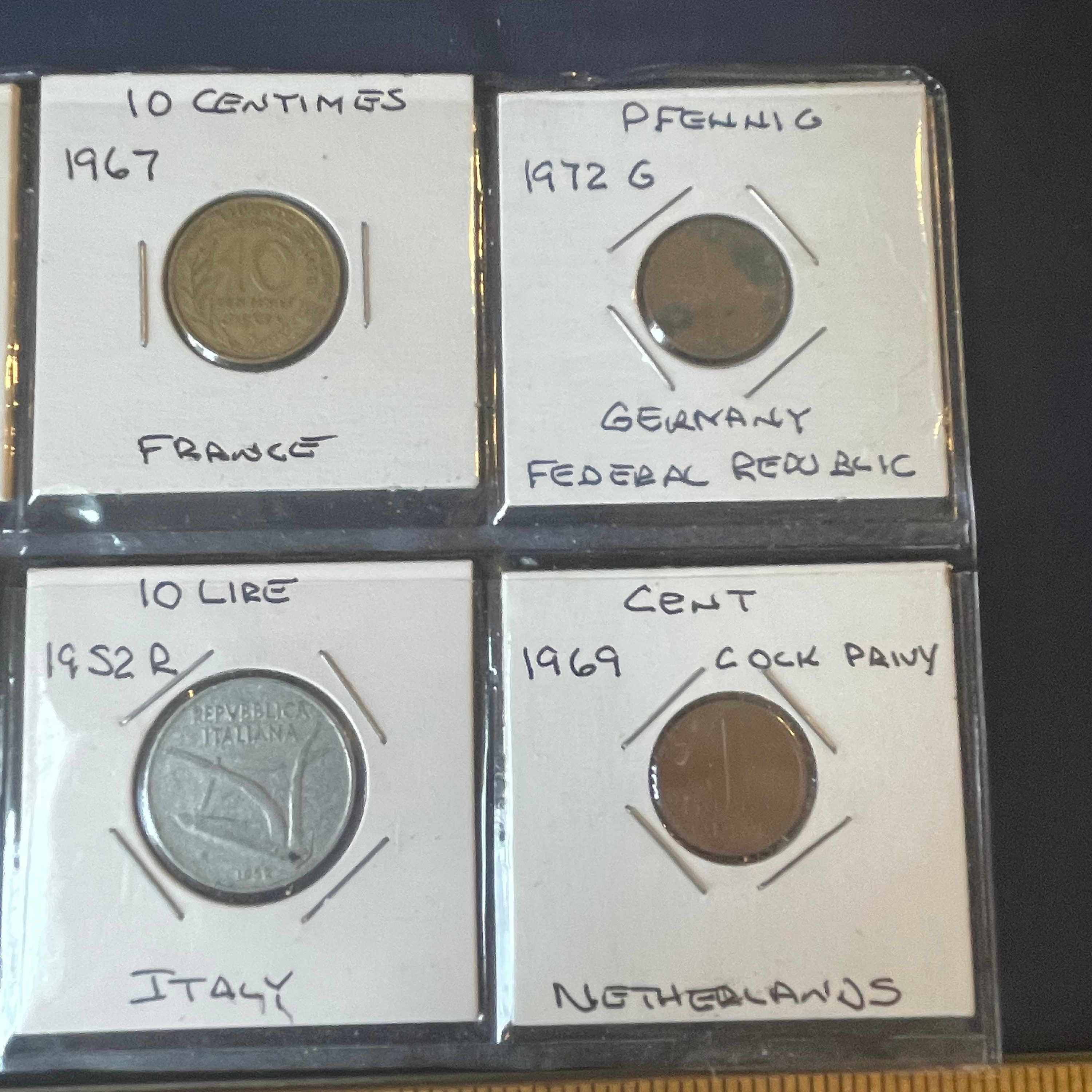 Vintage 8 Coin Lot 1942 Republic of China, Egypt, Germany