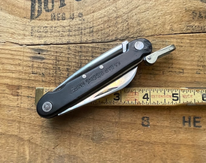 Vintage Kabar Olean NY 192350 Rigging Knife 2 Blade Pocket Knife Etsy