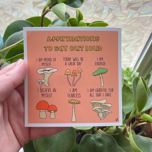 Mushroom Affirmation Prints