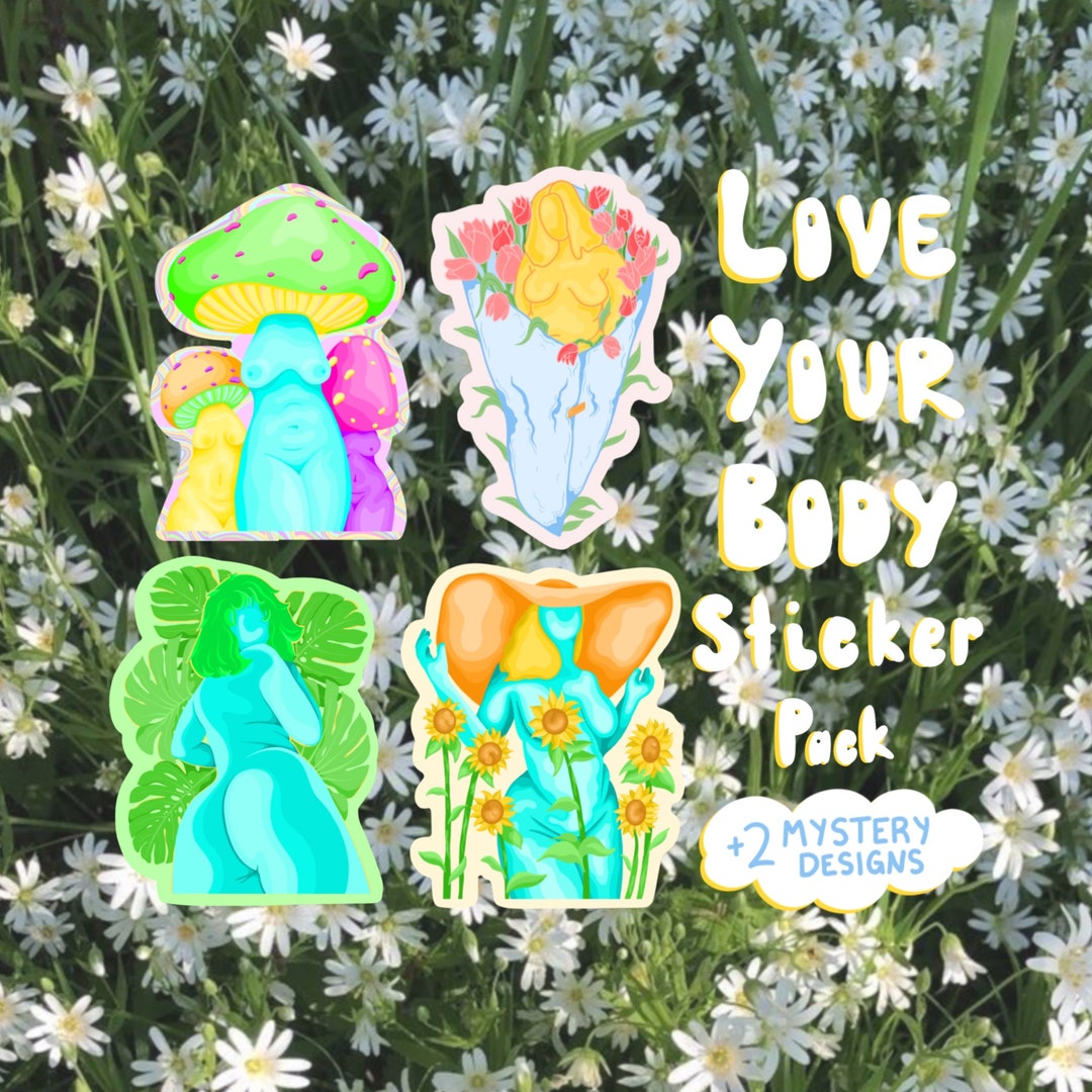 Love Your Body Sticker Pack - Etsy
