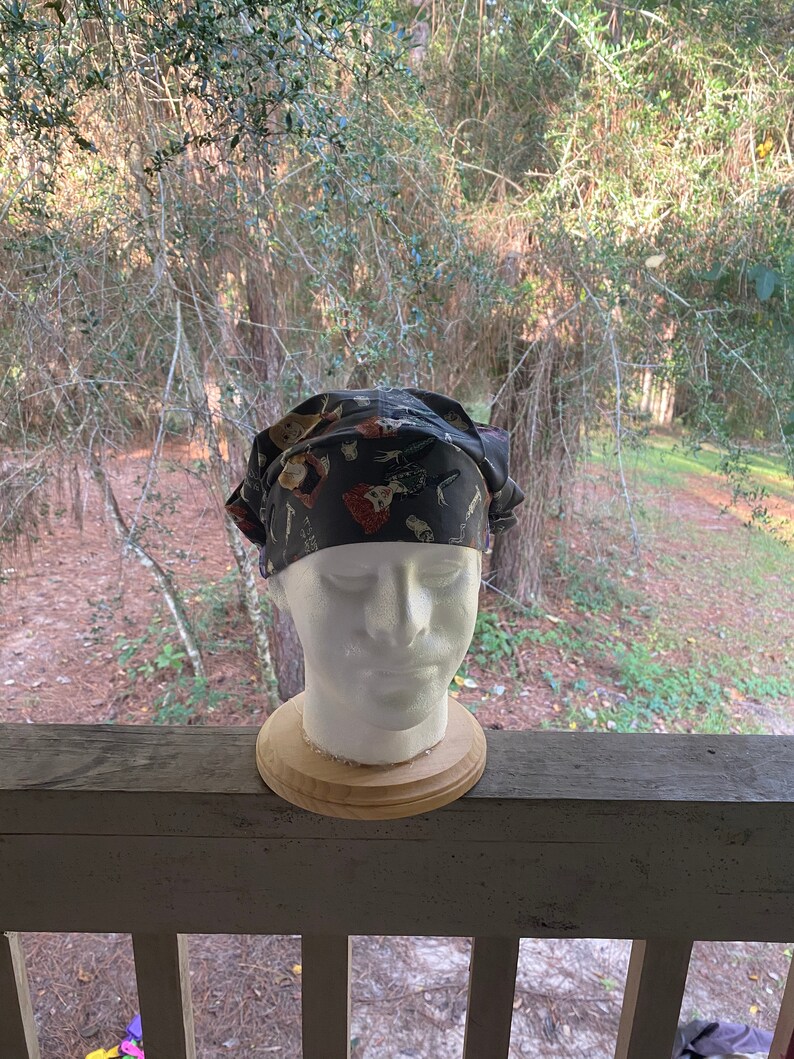 Christmas Trees Metallic Ear saver scrub cap
