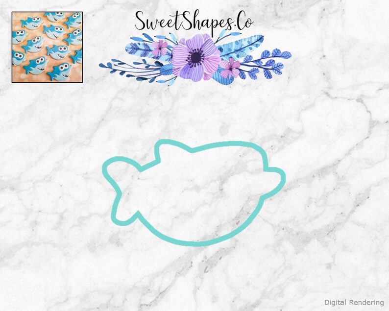 Baby Shark Cookie Cutter image 0